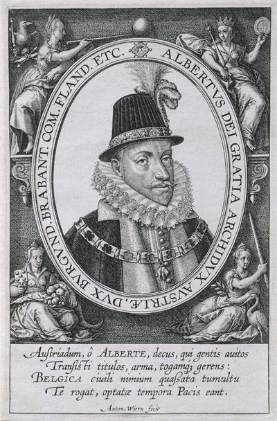 Porträt von Albert, Erzherzog von Österreich (1559-1621) von Antonie Wierix